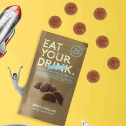 Smith & Sinclair Eat Your Drink Caffeinated Espresso Bites Jelly Sweets, 160g Clearance