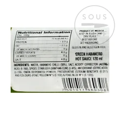 El Yucateco Habanero Green Sauce, 120ml New