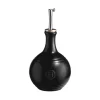 Emile Henry Black Round Oil Bottle, 400ml