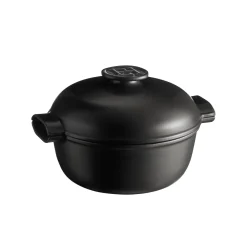 Emile Henry Delight Black Ceramic Induction Cocotte, 27cm Online