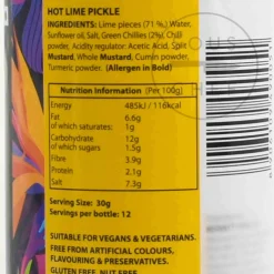 Ferns ' Hot Lime Pickle, 380g New