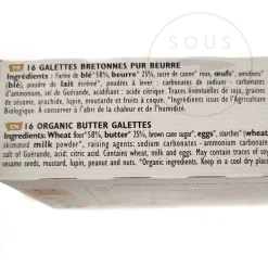 Filet Bleu Organic Butter Galette, 130g
