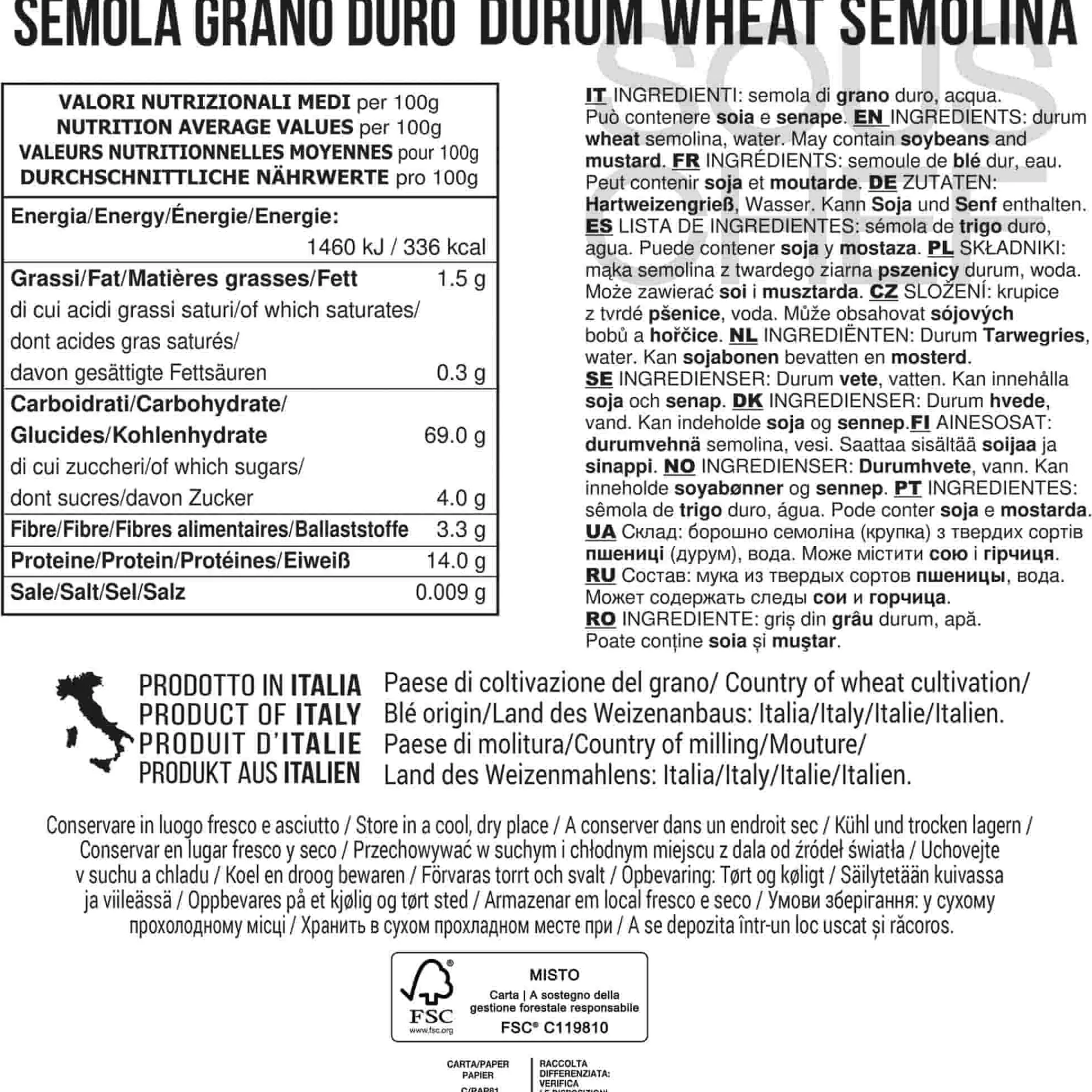 Filotea Fusilloni Durum Wheat Semolina Pasta, 500g Clearance