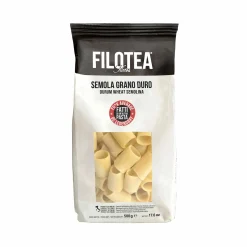 Filotea Paccheri Durum Wheat Semolina Pasta, 500g New