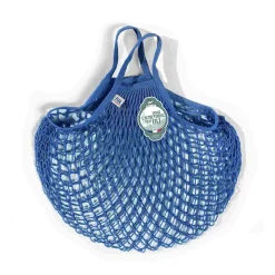 Filt String Bag in Cobalt Blue, Short Handle Online