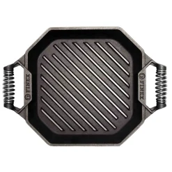 Finex Cast Iron Grill Pan with 2 Handles, 30cm (12inch) New