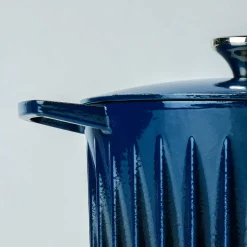 FIREUP Blue Cast Iron Dutch Oven, 26cm