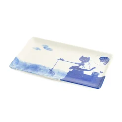 Emro Aziatica Fishing Cat Sushi Plate, 23.5cm Best