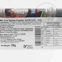 McCormick Five Spice Seasoning, 28g Online