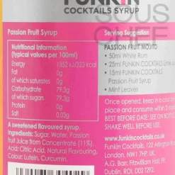 Funkin Passion Fruit Syrup, 700ml New