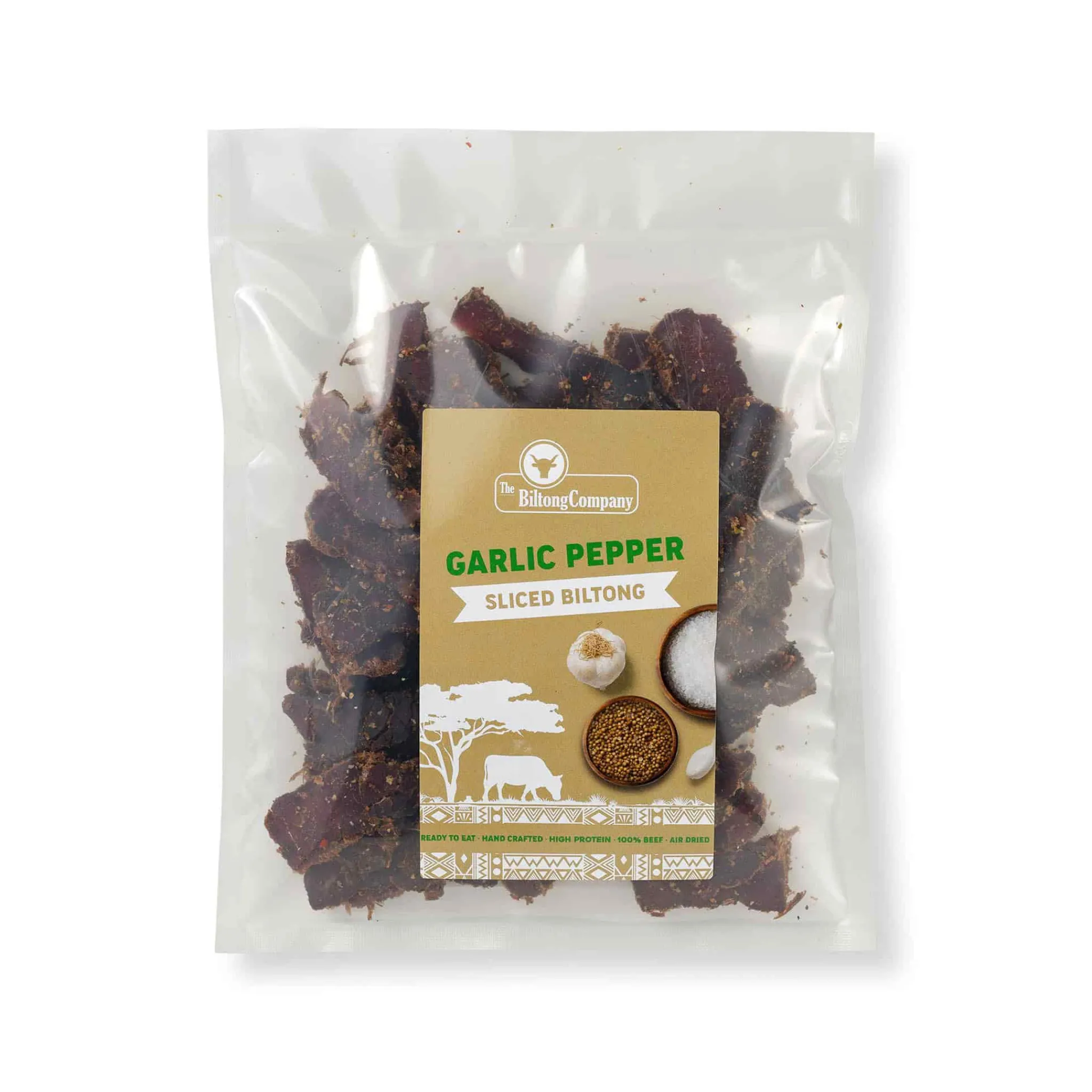 The Biltong Company Garlic Pepper Biltong Slices, 250g Sale