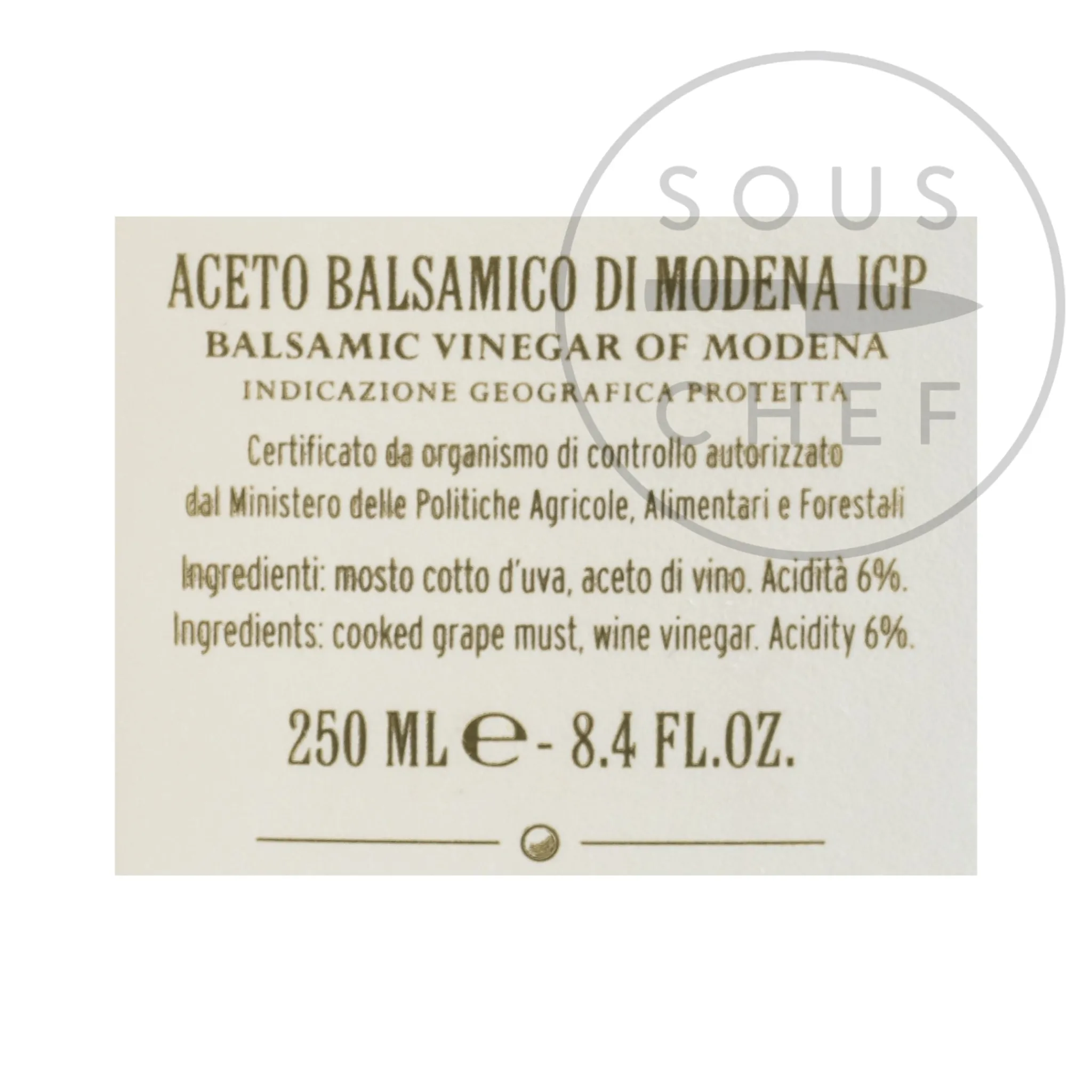 Giuseppe Giusti Giusti 2 Gold Medal Balsamic Vinegar 8 Year Aged, 250ml Discount