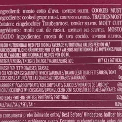 Giuseppe Giusti Giusti Saba Cooked Grape Must, 250ml Hot