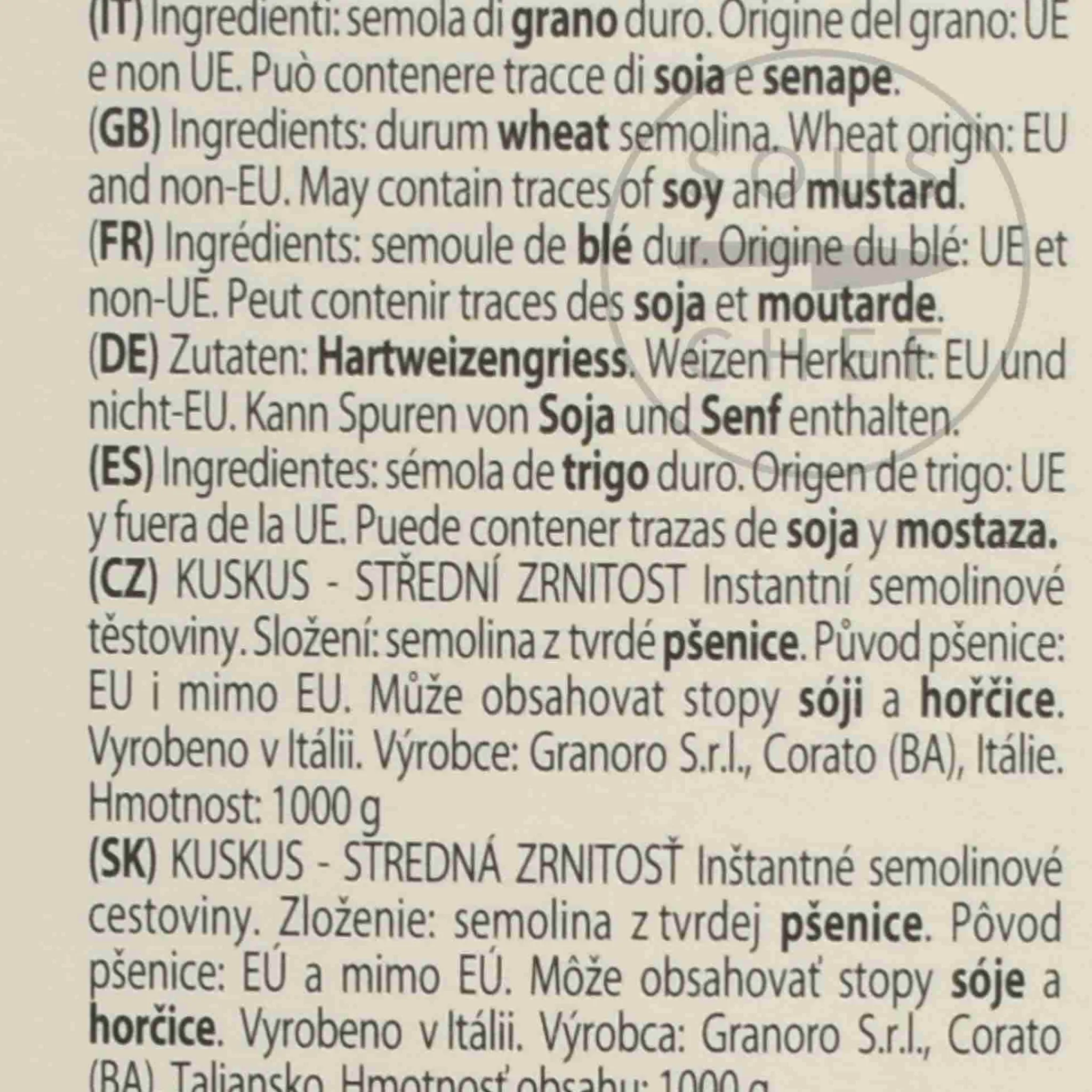 Granoro SRL Granoro Couscous, 1kg