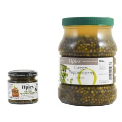 Opies Green Peppercorns in Brine Hot