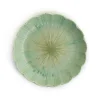 Kiji Stoneware & Ceramics Green Scalloped Japanese Small Plate, 16cm Outlet