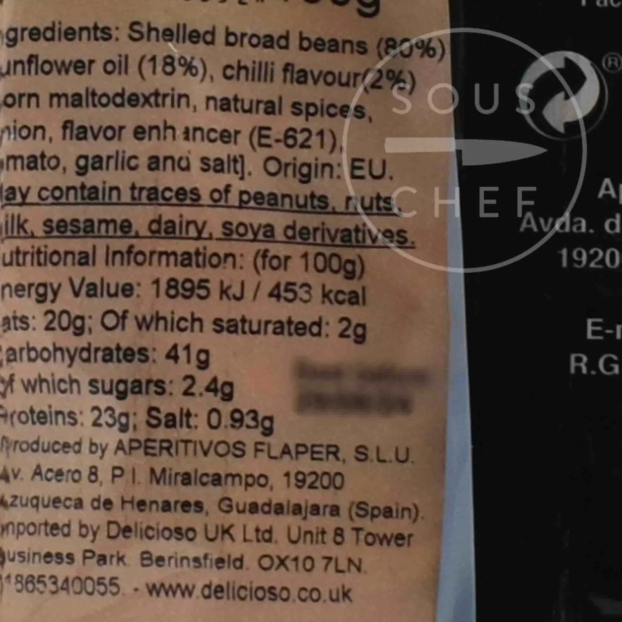 Flaper Habas Fritas Broad Beans with Chilli, 100g