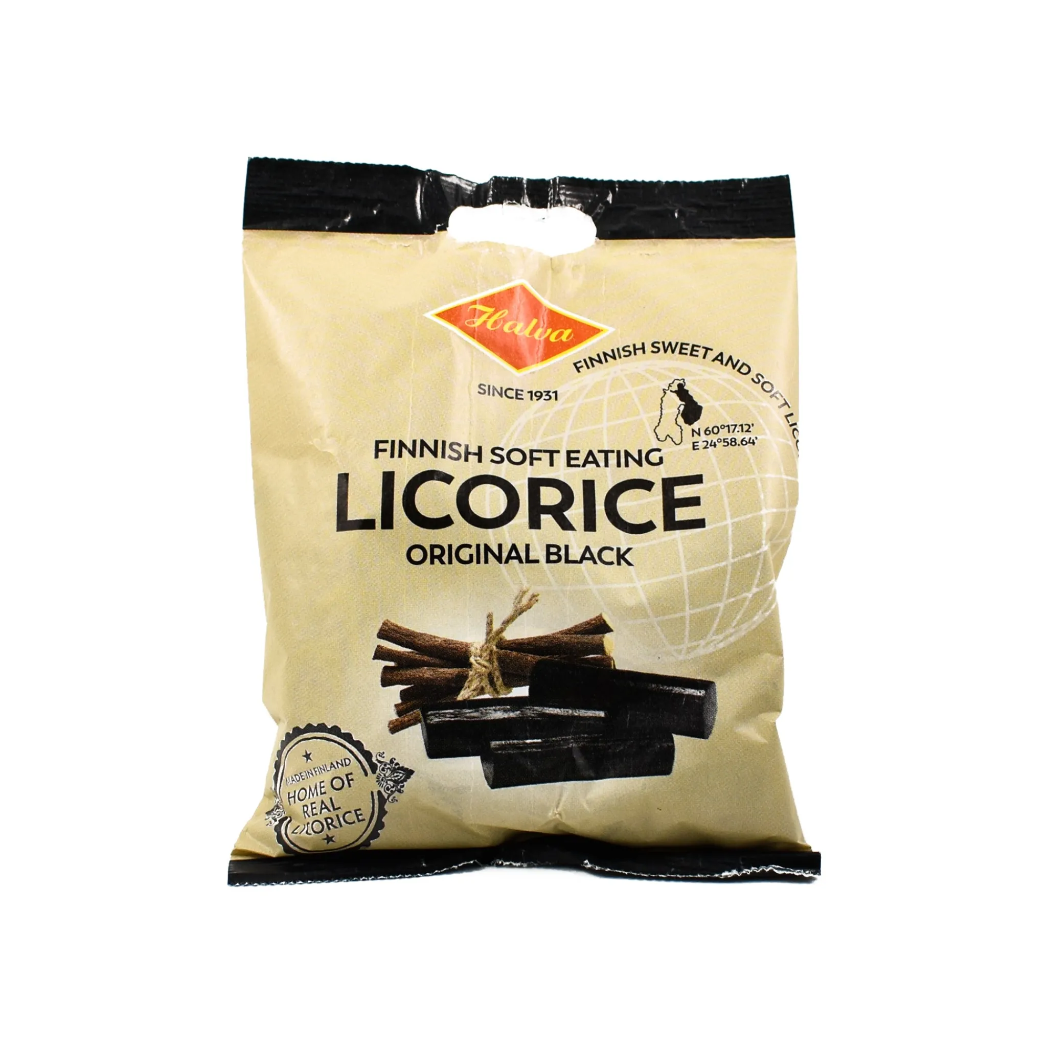 Halva Finnish Soft Eating Licorice Bag, 200g Hot
