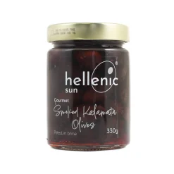 Hellenic Sun Smoked Pitted Kalamata Olives, 330g Outlet