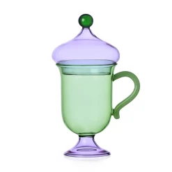 Ichendorf Milano Green Mug with Lilac Lid, 18.5cm Outlet