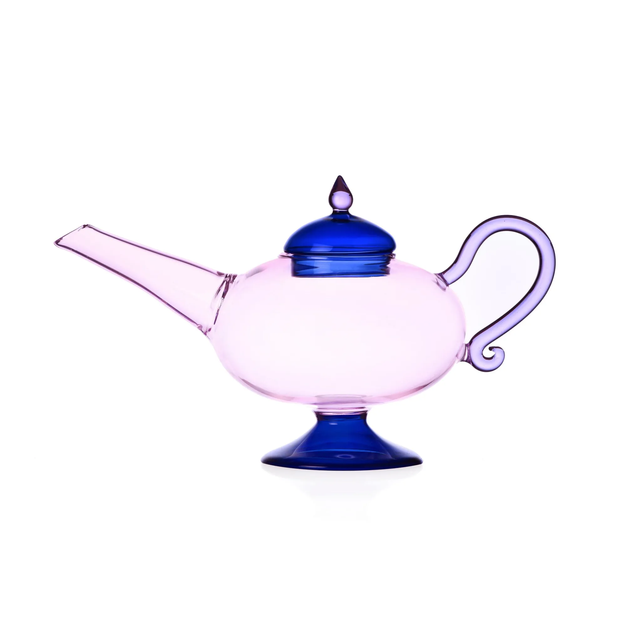 Ichendorf Milano Pink Teapot with Blue Lid, 18cm Hot