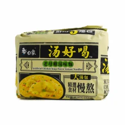Baixiang Instant Noodle Artificial Chicken Soup Flavour, 5x 111g Hot