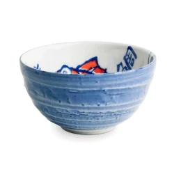 Kiji Stoneware & Ceramics Japanese Fish Rice Bowl, 13.5cm Discount