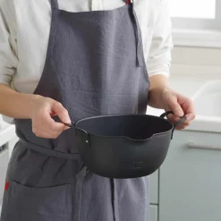 Aikata Japanese Iron Tempura Deep Frying Pot, 22cm