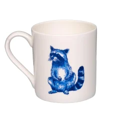 Jimbob Art Blue Raccoon with Cupcakes Mug, 300ml Best