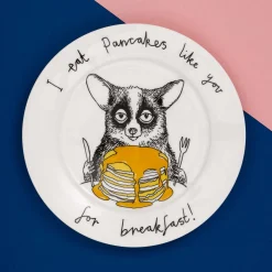Jimbob Art I Eat Pancakes Like You For Breakfast! Side Plate, 20cm New