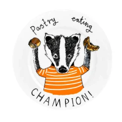 Jimbob Art Pastry Eating Champion Side Plate, 20cm Hot