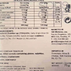 Jose Gourmet Spiced Mackerel Pate, 75g Best