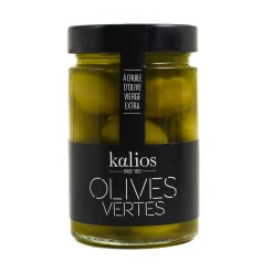 Kalios Chalkidiki Green Olives in Extra Virgin Olive Oil, 290g New