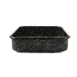 Kapka x Sous Chef Galaxy Splatter Enamel Square Roasting & Serving Dish, 21cm Clearance