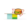 Candylab Kids Wooden Hamburger Stand Toy