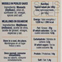 La Brújula La Brujula Galician Mussels in Escabeche, 110g Clearance