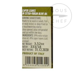 La Nicchia Caper Leaves, 100g Online