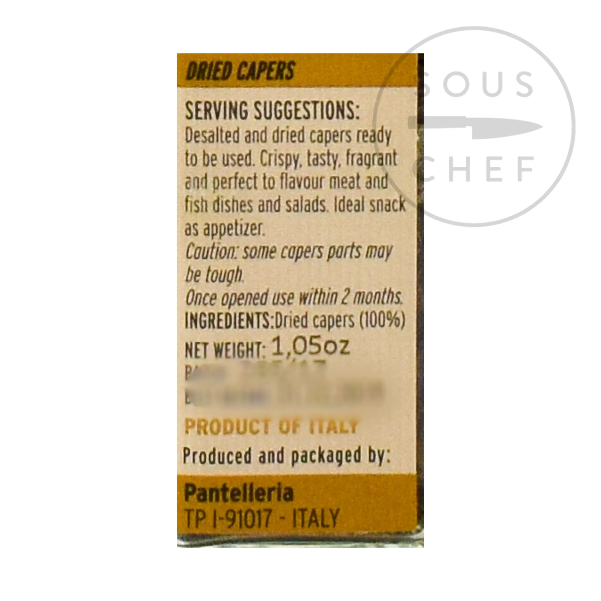 La Nicchia Crunchy Capers, 30g Outlet