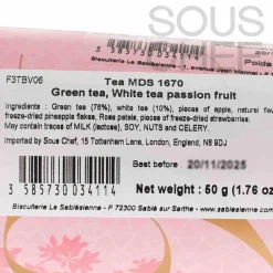 La Sablesienne Green & White Tea with Passion Fruit, 50g Online