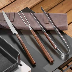 Laguiole en Aubrac BBQ Set with Leather Roll Online