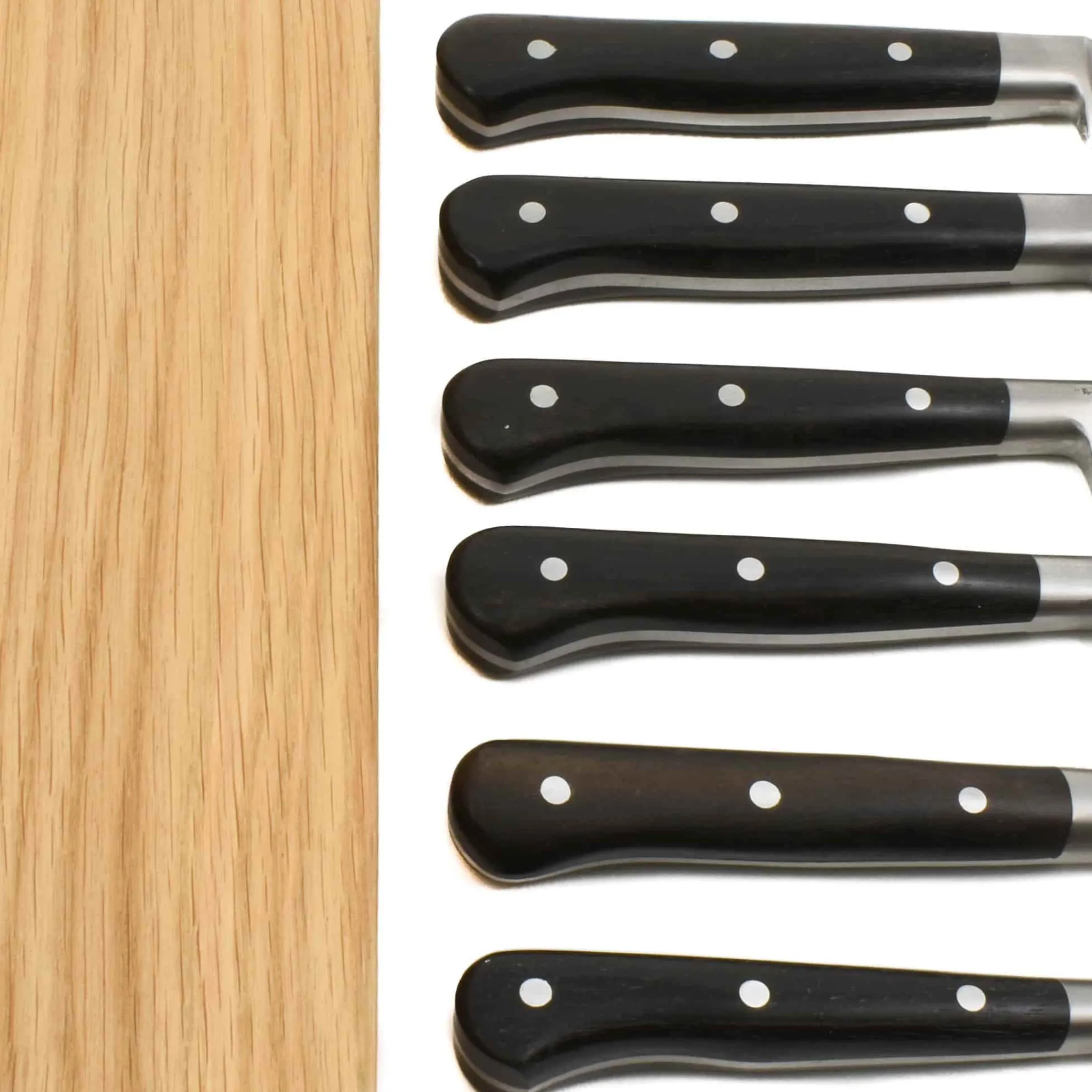 Laguiole en Aubrac Classic Knife Block of 6 Kitchen Knives, Ebony Online