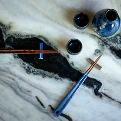 Kawai Co. Ltd Lancewood Navy Japanese Luxury Chopstick Gift Set, 23cm Clearance