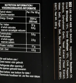 Lee Kum Kee XO Sauce, 220g Outlet