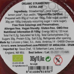 LoRUSSo Organic Artisanal Strawberry Jam, 305g Discount