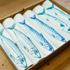 Lottie Day Sardine Design Napkins Box of 6 Hot