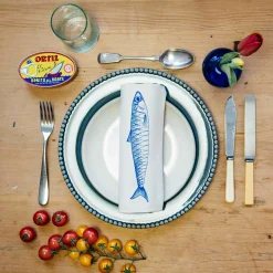 Lottie Day Sardine Design Napkins Box of 6 Hot