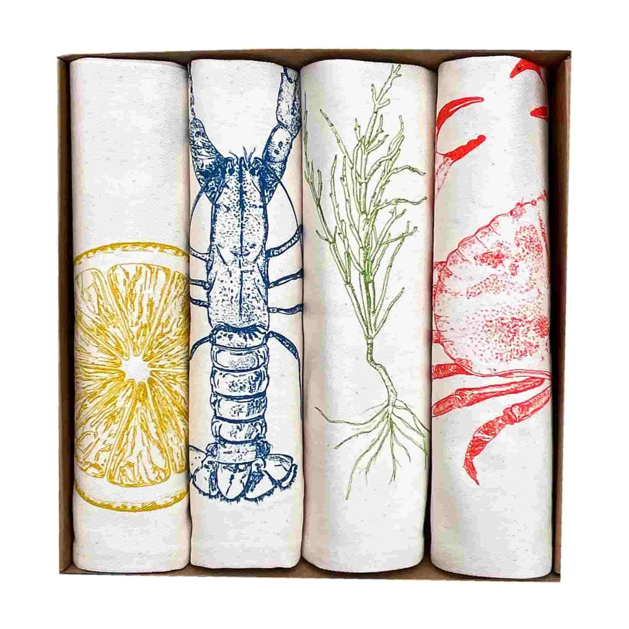 Lottie Day Set of 4 Seafood Napkins Sale