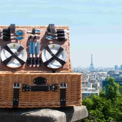 Les Jardin de la Comtesse Louvre Natural Picnic Basket, 6 Person Sale
