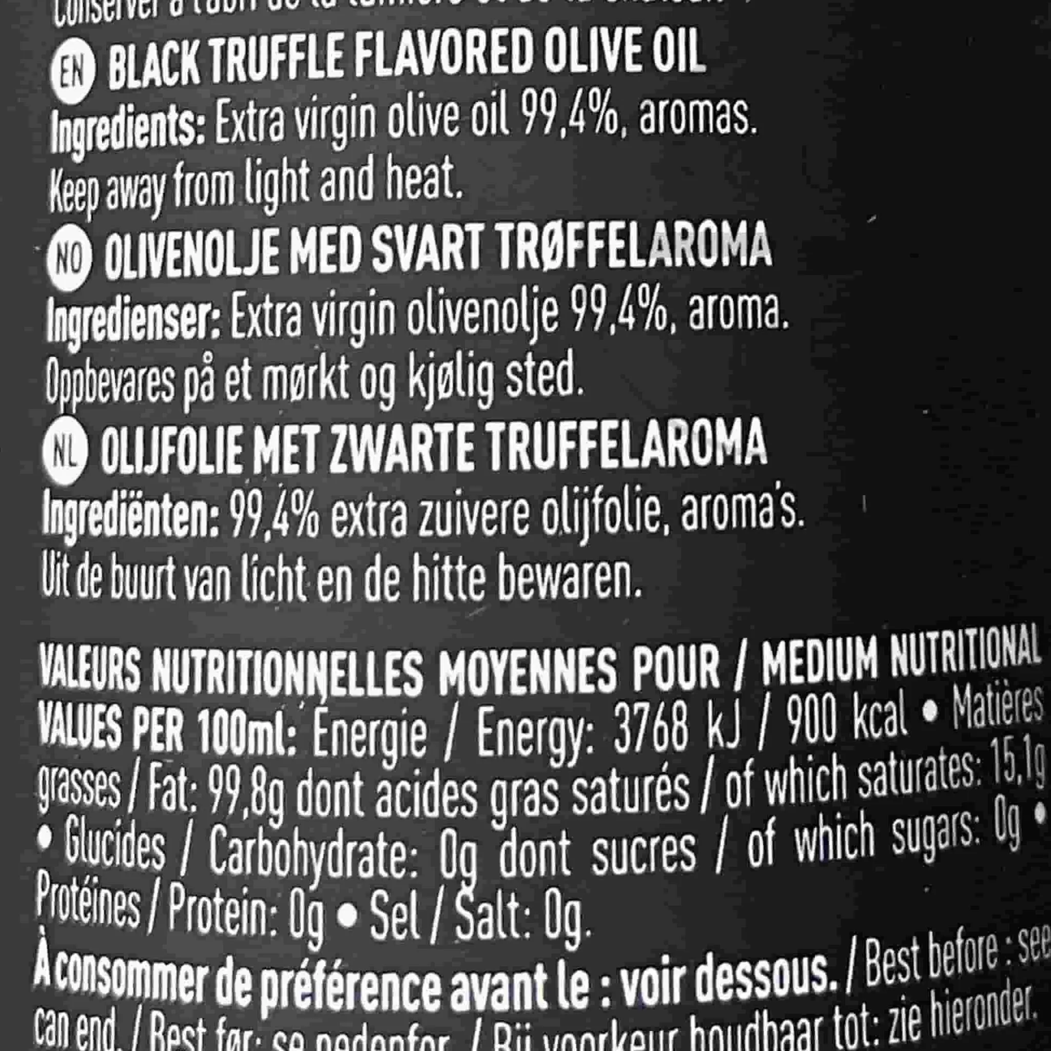 Maison Bremond Black Truffle Flavoured Olive Oil, 100ml New