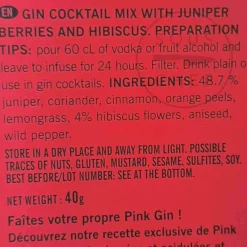 Quai Sud Make Your Own Pink Gin Infusion, 40g Best